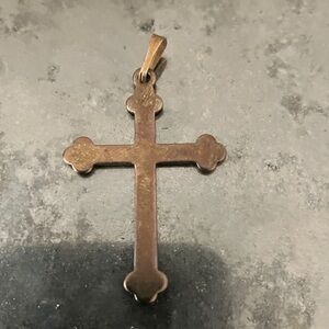 Elegant vintage Bronze Cross Pendant